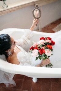 Préparation des mariés