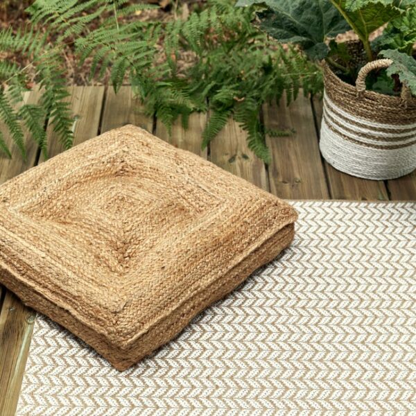 Coussin de sol en jute