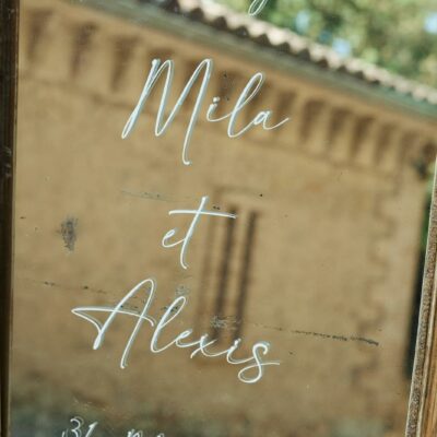 Miroir doré #2 personnalisé